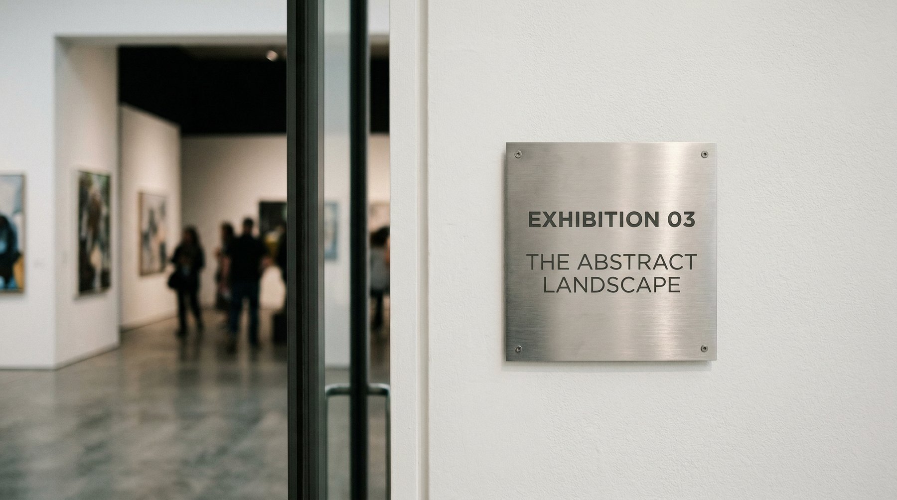 Tablica galeryjna Exhibition 03 — The Abstract Landscape
